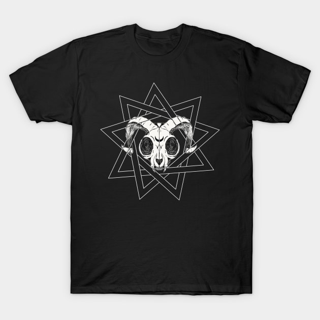 Animal skull (white) T-Shirt by Opalescents